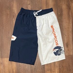 NFL Denver Broncos 2012 Youth XL swim shorts trunks size 18/20 or men’s M